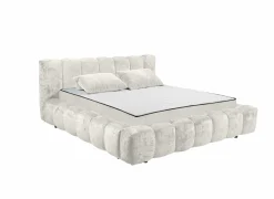 Gestoffeerd bed Bexley 180x200cm - stof - ivoor inclusief bodem en matras- Compleet Bed|Tweepersoonsbedden