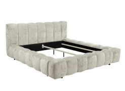Gestoffeerd bed Bexley 160x200cm - stof - taupe- Tweepersoonsbedden|Boxsprings