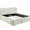 Gestoffeerd bed Bexley 180x200cm - stof - ivoor- Tweepersoonsbedden|Boxsprings
