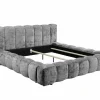Gestoffeerd bed Bexley 180x200cm - stof - grijs- Tweepersoonsbedden|Boxsprings