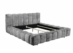 Gestoffeerd bed Bexley 180x200cm - stof - grijs- Tweepersoonsbedden|Boxsprings