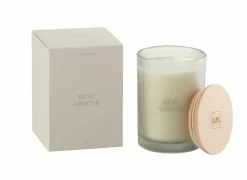 Kaars & Houder|Geurkaars Accords Essentiels Musc Obscur 38u  8,5x8,5x12,5cm - glas - blauw