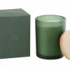 Kaars & Houder|Geurkaars Bois Givre Ø10,5x14cm - glas/paraffine - groen