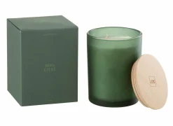 Kaars & Houder|Geurkaars Bois Givre Ø10,5x14cm - glas/paraffine - groen