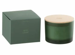 Kaars & Houder|Geurkaars Bois Givre Ø11,5x10cm - glas/paraffine - groen