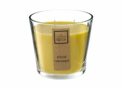 Geurkaars Citronella 40u geel- Kaars & Houder