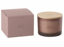 Kaars & Houder|Geurkaars Figue Frivole Ø11,5x10cm - glas/paraffine - roze