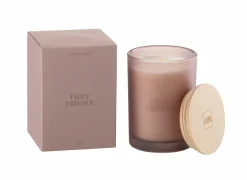 Kaars & Houder|Geurkaars Figue Frivole Ø8,5x12,5cm - glas/paraffine - roze