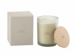 Geurkaars Musc Obscur Ø10,5x14cm - glas/paraffine - beige  beige- Kaars & Houder