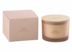 Kaars & Houder|Geurkaars Rose Reveuse Ø11,5x10cm - glas/paraffine - roze