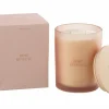 Geurkaars Rose Reveuse Ø10,5x14cm - glas/paraffine - roze- Kaars & Houder