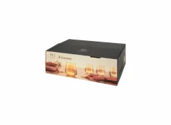 Waterglazen|Glas Olga 45cl - glas - amber set van 6