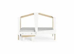 Hoogslapers|Hoogslapers|Halfhoogslaper Cabane 90x200cm - decor - wit