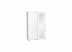 Halkast Cuzco 120x40x187cm - melamine - wit- Halkasten|Schoenenkasten