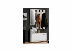 Halkasten|Halkasten|Halkast Foxi 97cm - decor - bruin & wit