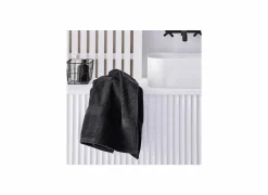 Handdoek Essential 50x90cm - katoen - zwart- Handdoeken