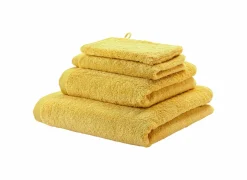 Aquanova Handdoek London 55x100cm - katoen - geel- Handdoeken