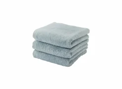 Aquanova Handdoek London 55x100cm - katoen - blauw- Handdoeken