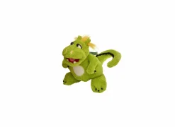 Kinderdecoratie|Pluche Knuffels|Handpop Filippo de draak H35cm - polyester - groen