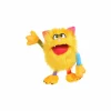 Kinderdecoratie|Pluche Knuffels|Handpop Monster to go Schickimicki  H35cm - polyester - geel/multicolor