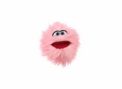 Kinderdecoratie|Pluche Knuffels|Handpop Plaudertante H20cm - polyester - roze