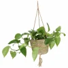 Hangbloempot Indoor Ø20xH13cm - jute - naturel- Vazen & Bloempotten|Vazen & Bloempotten
