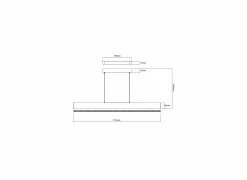 Hanglampen|Hanglamp Alyn 120x150cm 38W