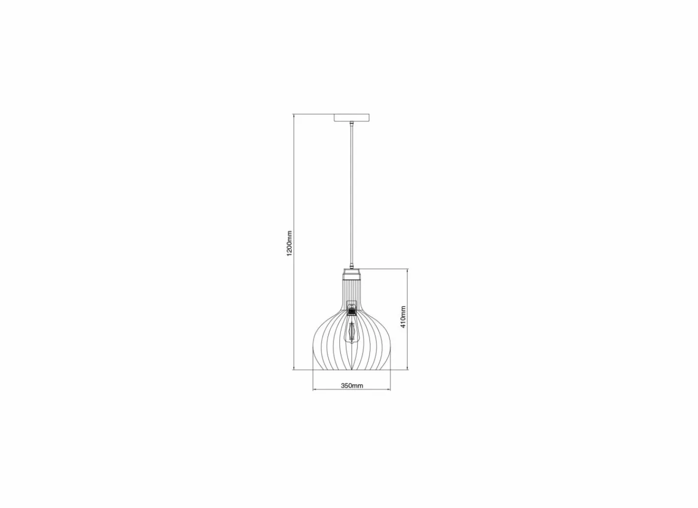 Hanglamp Ø35cm E27- Hanglampen