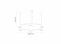 Hanglamp Ø100cm 15xGU10 - aluminium - brons- Lusters|Hanglampen