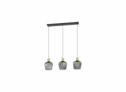 Hanglampen|Hanglamp Empoli 90x20cm 40W E27 staal zwart