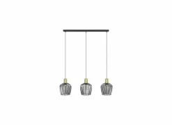 Hanglampen|Hanglamp Empoli 90x20cm 40W E27 staal zwart