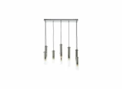 Brilliant Hanglamp Glasini 80x30cm 8x25W E14- Hanglampen