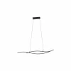 Hanglampen|Hanglamp Grisolia 140x7cm 20W LED staal zwart