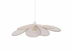 Hanglamp kinderkamer Bloemblaadjes Ø72cm - stof - roze- Kinderhanglampen