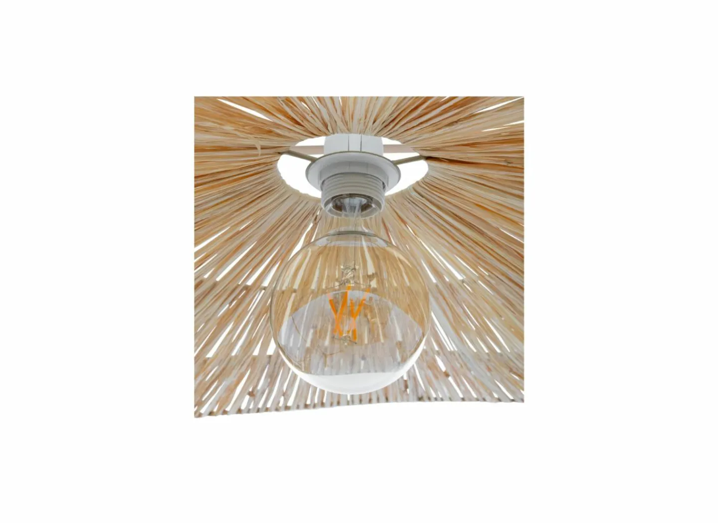 Hanglamp Orane Ø78cm - raffia - beige- Hanglampen