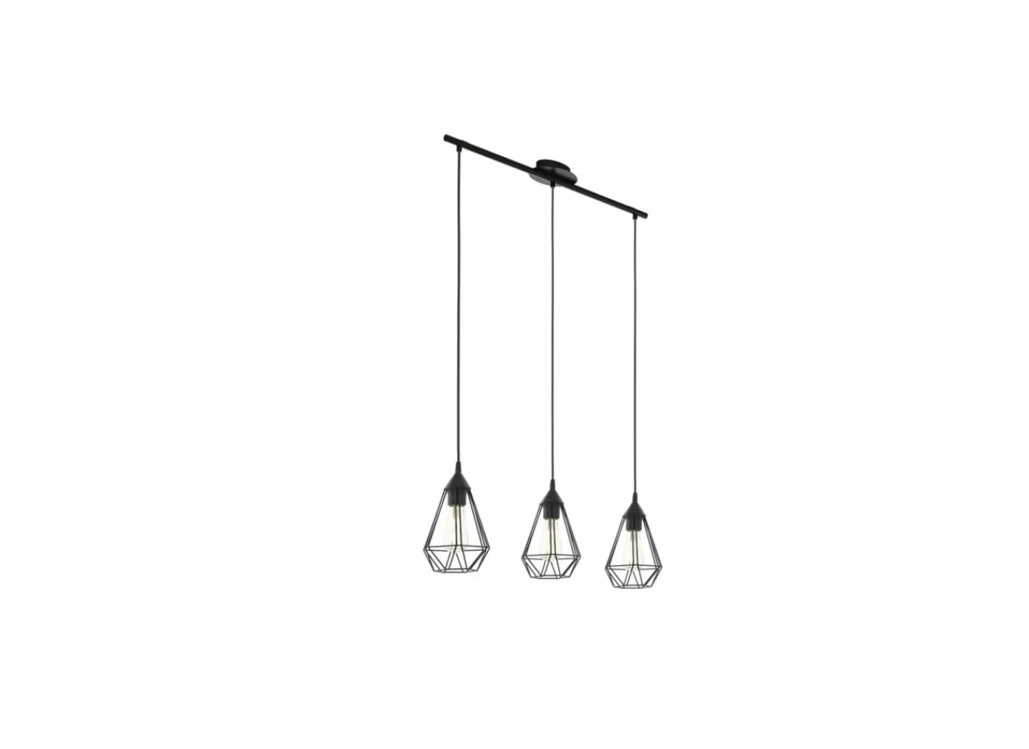 Hanglamp Tarbes 79x17,5cm 3x60W E27- Hanglampen