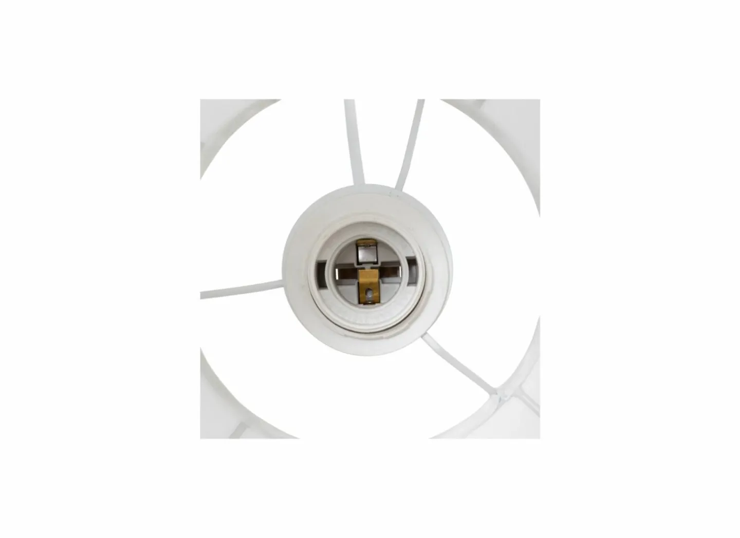 Hanglamp Tobie Ø25cm - katoen/staal - wit- Hanglampen