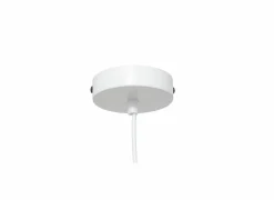 Hanglamp Tobie Ø25cm - katoen/staal - wit- Hanglampen