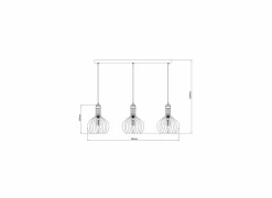 Hanglamp 3X60W E27- Hanglampen