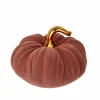 Herfstdecoratie|Herfstdecoratie Pompoen Velvet  21x21x15,2cm - keramiek - bruin