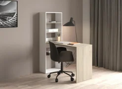 Hoekbureaus|Kantoorbureau|Hoekbureau Ease  123x145x53cm - decor - kronberg eik & wit