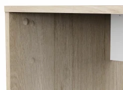 Hoekbureaus|Kantoorbureau|Hoekbureau Ease  123x145x53cm - decor - kronberg eik & wit