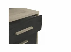 Hoekbureau Malicia 122x116x120cm - decor - zwart & eik- Hoekbureaus|Kantoorbureau