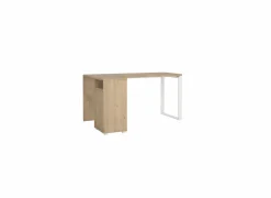 Hoekbureaus|Kantoorbureau|Hoekbureau Sign 150x100x76cm - decor - jackson hickory & wit