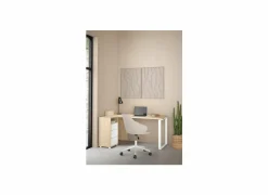 Hoekbureaus|Kantoorbureau|Hoekbureau Sign 150x100x76cm - decor - jackson hickory & wit