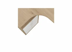 Hoekbureaus|Kantoorbureau|Hoekbureau Sign 150x100x76cm - decor - jackson hickory & wit