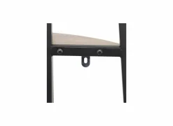 Hoekrek 32x32x180cm - hout & ijzer - beige- Rekken|Wandrekken