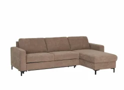 Zetelbedden|Hoeksalons|Hoeksalon Alea 291x190cm - stof - siena met bedfunctie