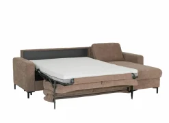 Hoeksalon Alea 291x190cm - stof - siena met bedfunctie & opbergruimte- Zetelbedden|Hoeksalons