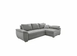 Zetelbedden|Hoeksalons|Hoeksalon Alster 268x161cm - stof - grijs met bedfunctie